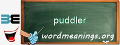 WordMeaning blackboard for puddler